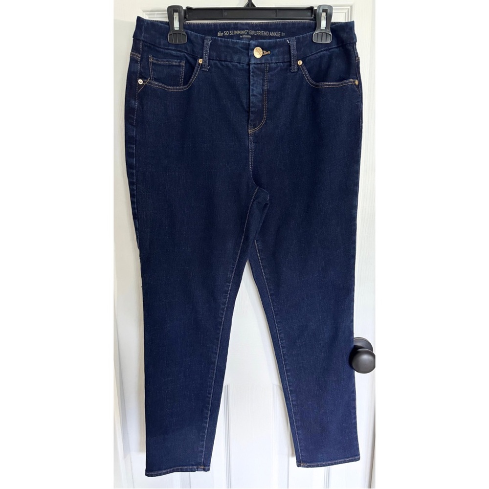Chico’s The So Slimming Girlfriend Ankle Denim Jeans Size 1